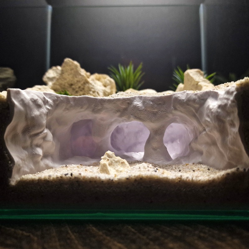 3D Printing Lizard - زينة حوض الزواحف والأسماك مطبوعة بتقنية