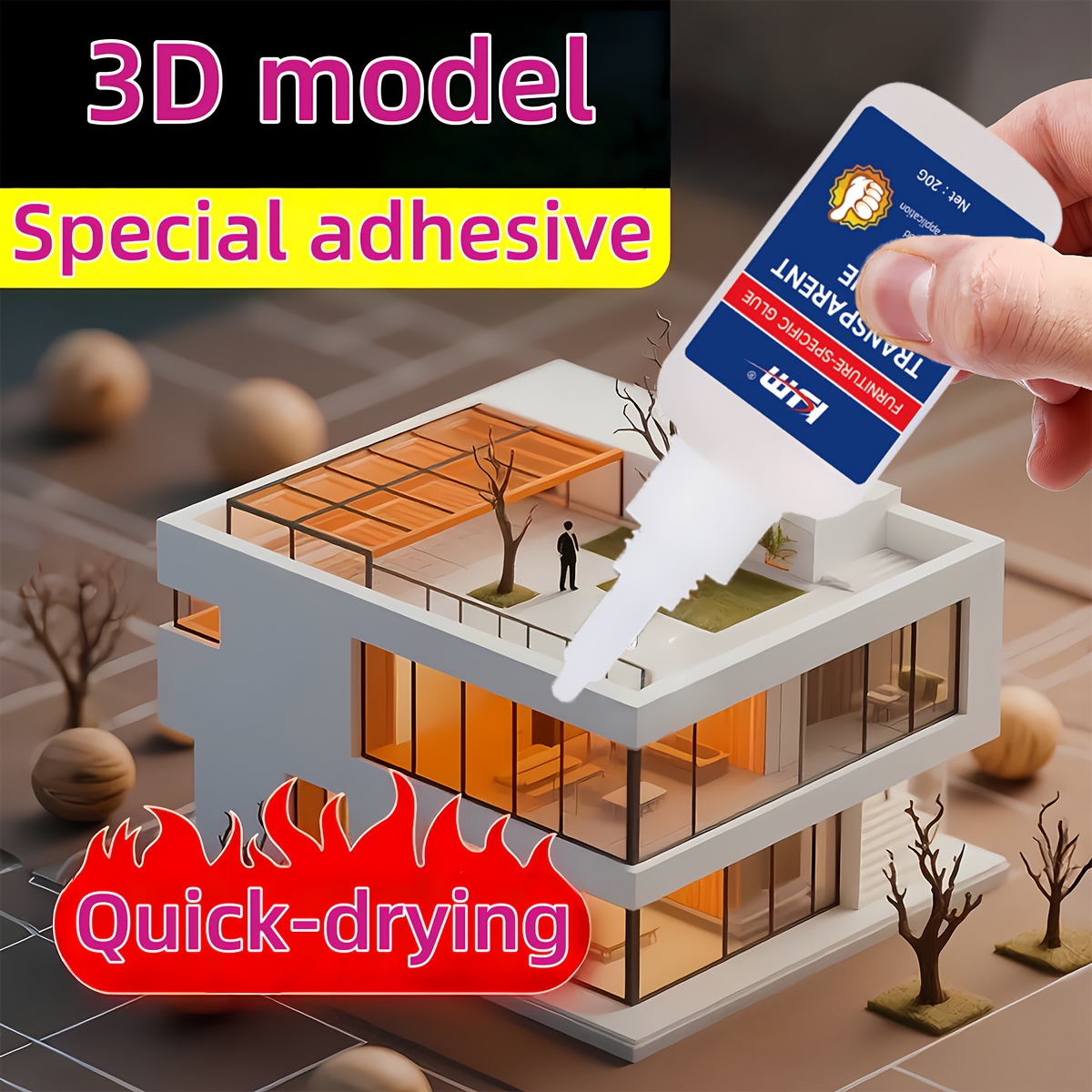 3D Printing Glue Stick - لاصق خاص شفاف سريع الجفاف 20