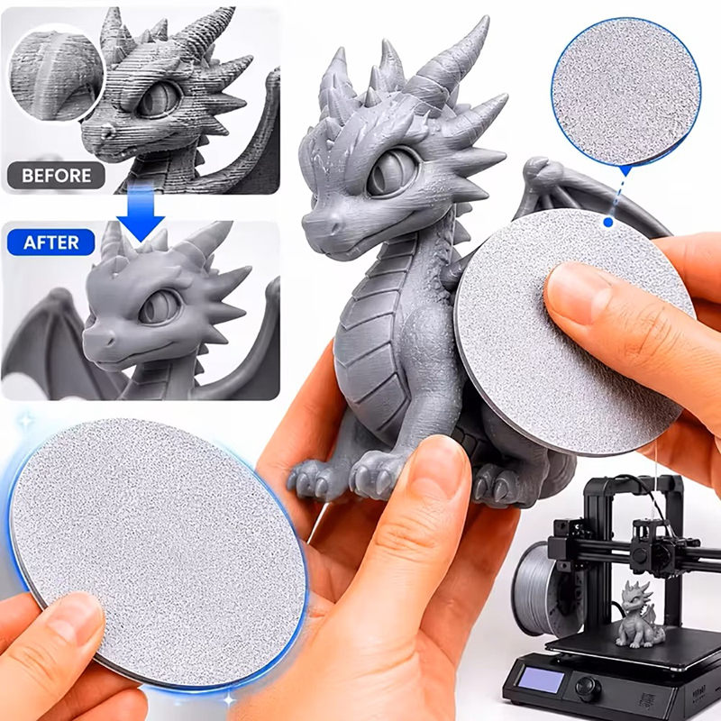 3D Printing Figure - أداة إزالة خطوط الطبقة PLA لقرص