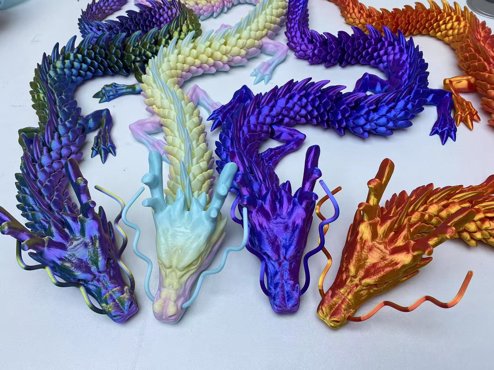 3D Printing Lizard - لعبة تنين صيني ثلاثية الأبعاد بطول
