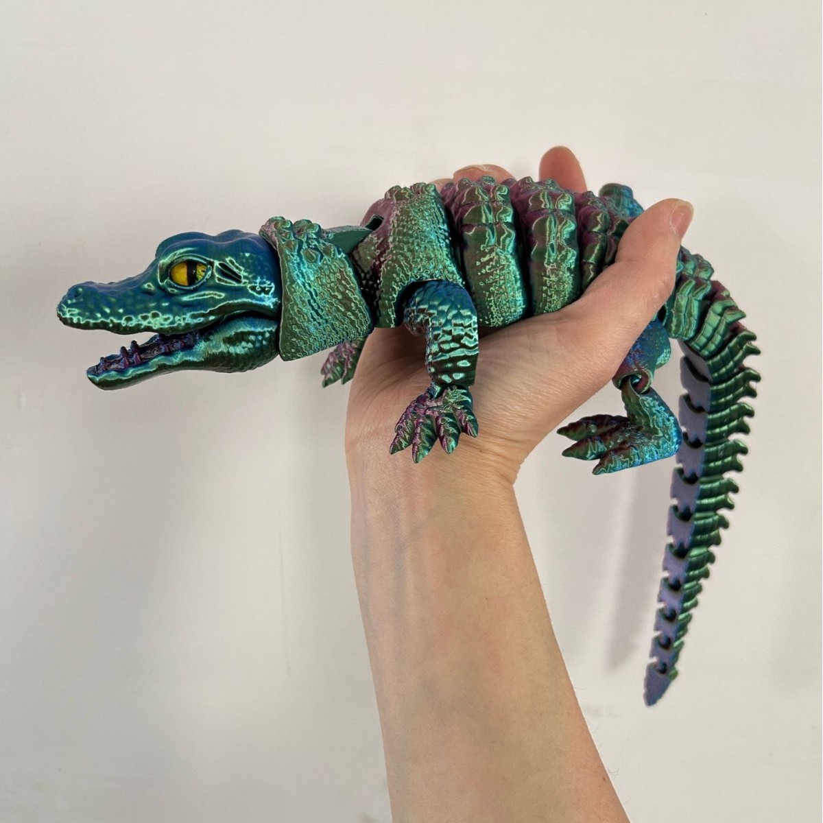 تمساح مطبوع ثلاثي الأبعاد مع ف - مراجعة 3D Printing Lizard وسعره