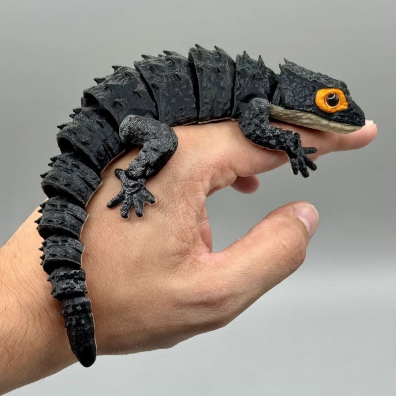 نموذج تمساح وسحلية ثلاثي الأبع - مراجعة 3D Printing Lizard وسعره