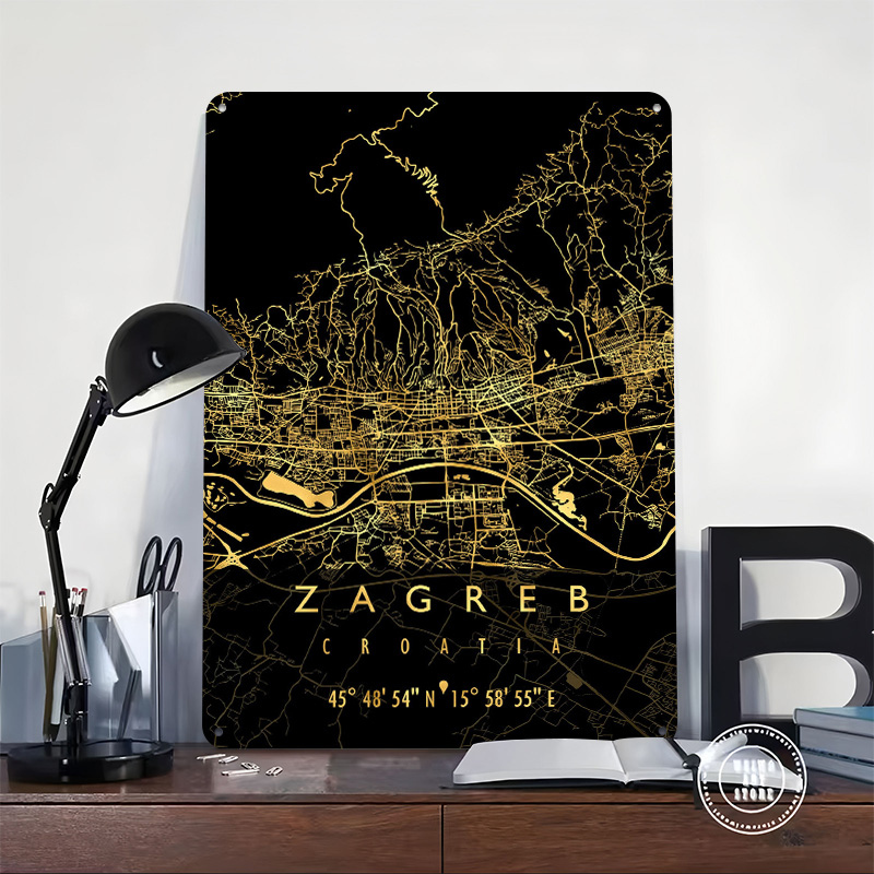 خريطة زغرب كرواتيا ثلاثية الأب - مراجعة 3D Printing Zagreb وسعره