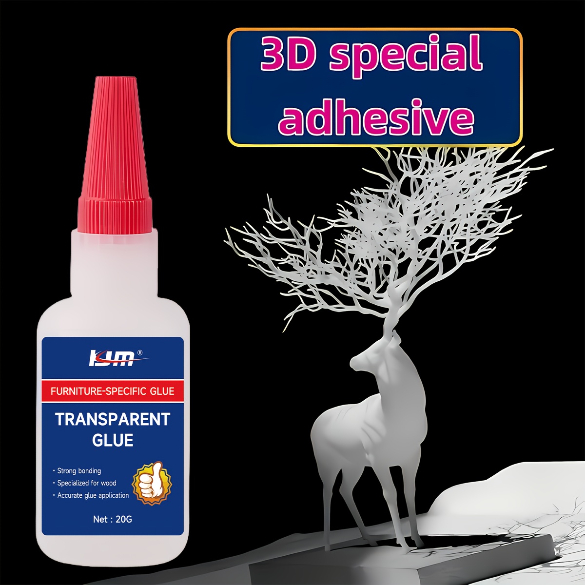 لاصق خاص شفاف سريع الجفاف 20 ج - مراجعة 3D Printing Glue Stick وسعره