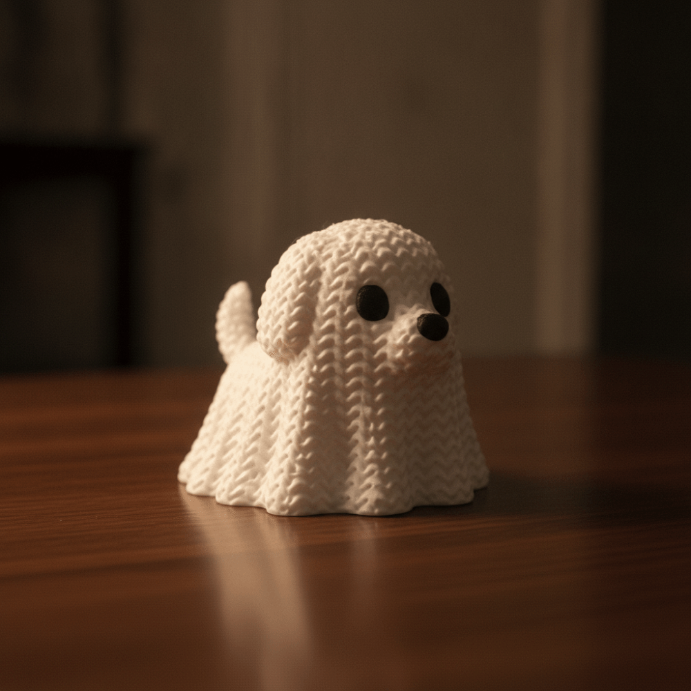 تماثيل قطط وكلاب شبحية محبوكة  - مراجعة 3D Printing App وسعره