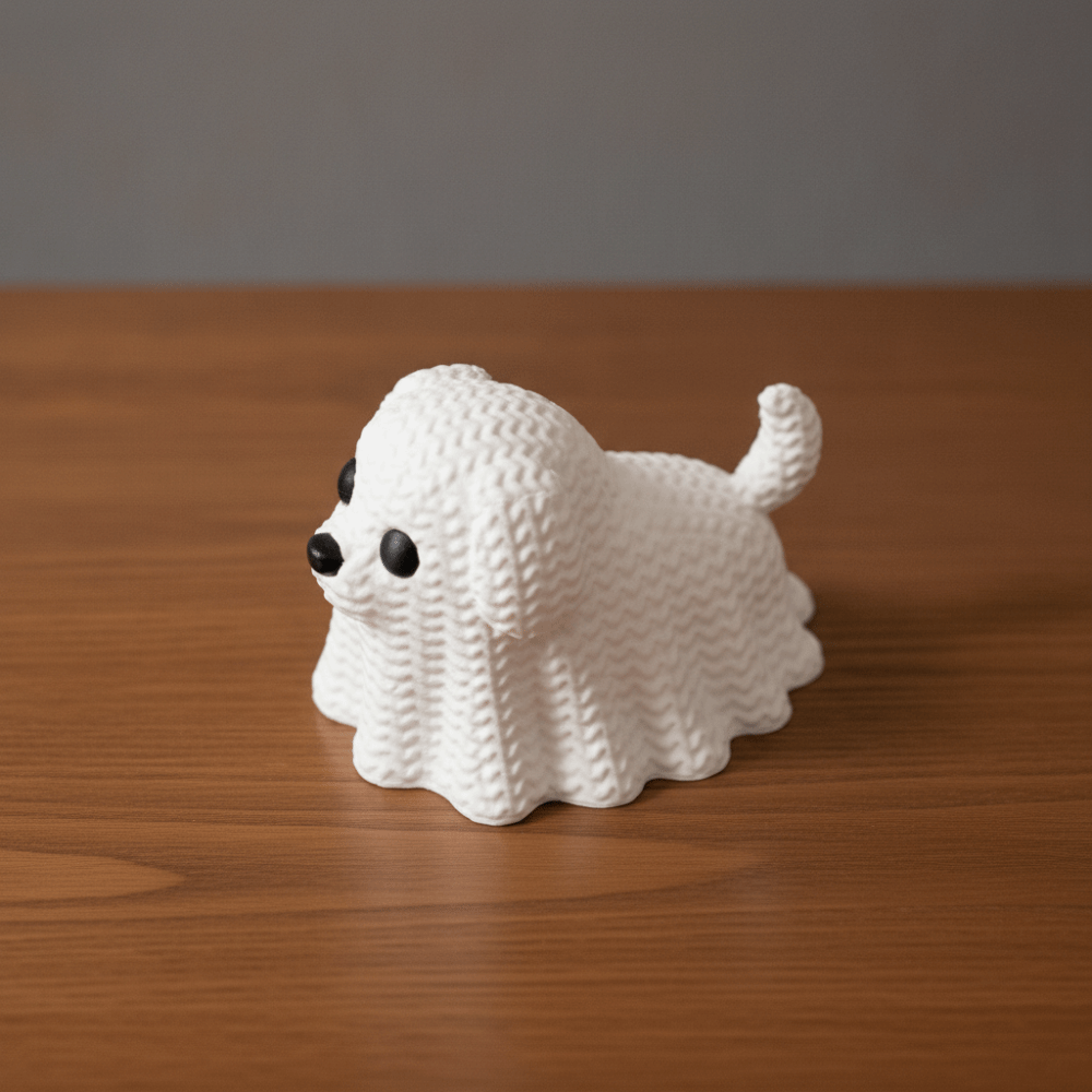 تماثيل قطط وكلاب شبحية محبوكة  - مراجعة 3D Printing App وسعره