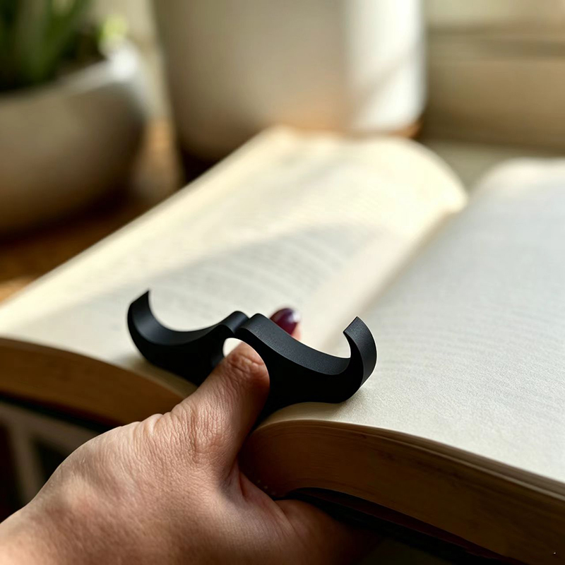 حلقة قراءة على شكل شارب مطبوعة - مراجعة 3D Printing Ring Holder وسعره