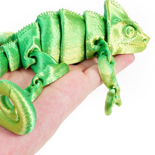 أزياء 3D مطبوعة التنين الحرباء - مراجعة 3D Printing Lizard وسعره