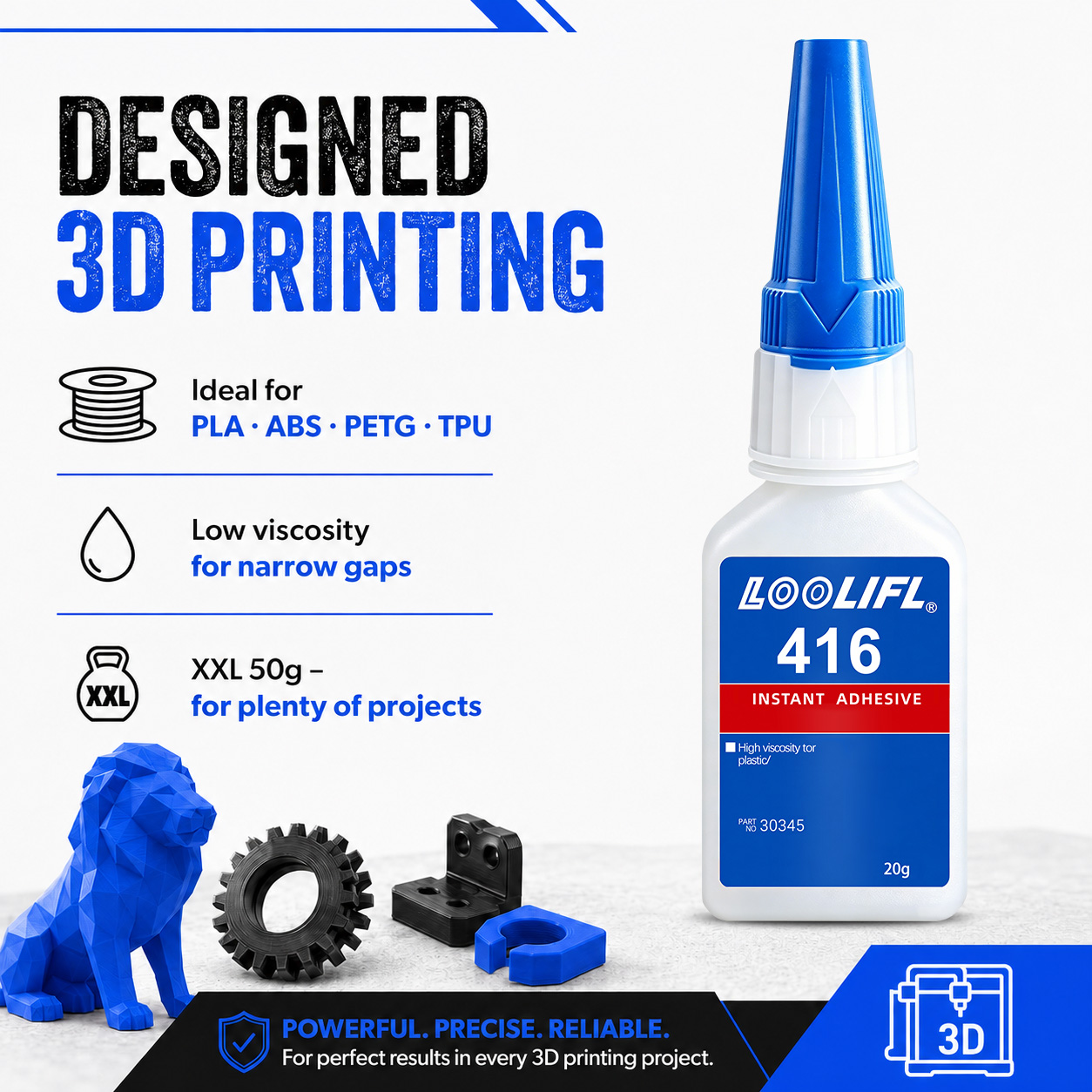لاصق لوليفل 416 الفوري مصمم خص - مراجعة 3D Printing Glue Stick وسعره