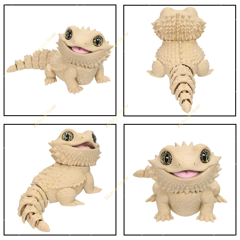 تمثال تنين اللحية اللطيف المطب - مراجعة 3D Printing Lizard وسعره