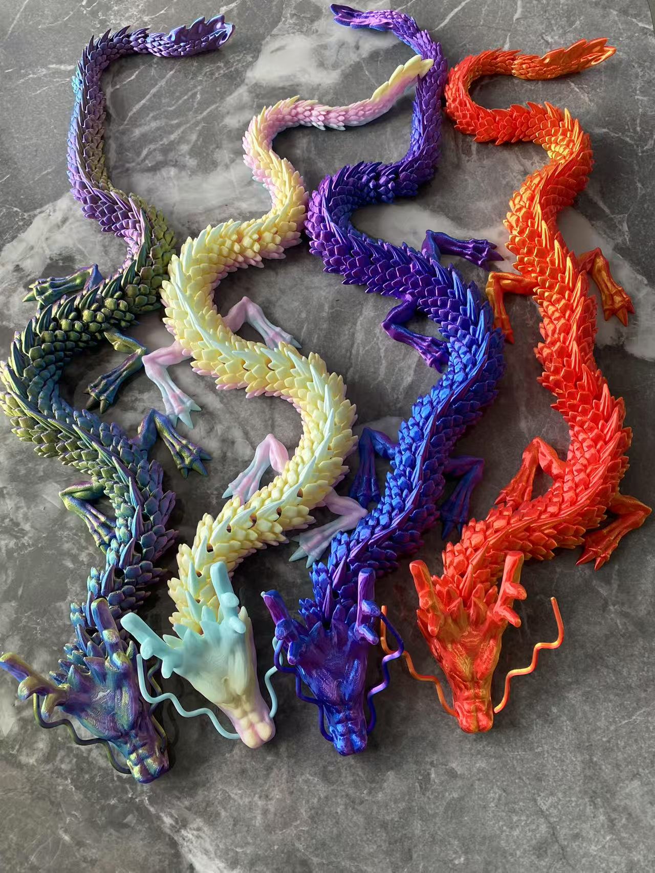 لعبة تنين صيني ثلاثية الأبعاد  - مراجعة 3D Printing Lizard وسعره