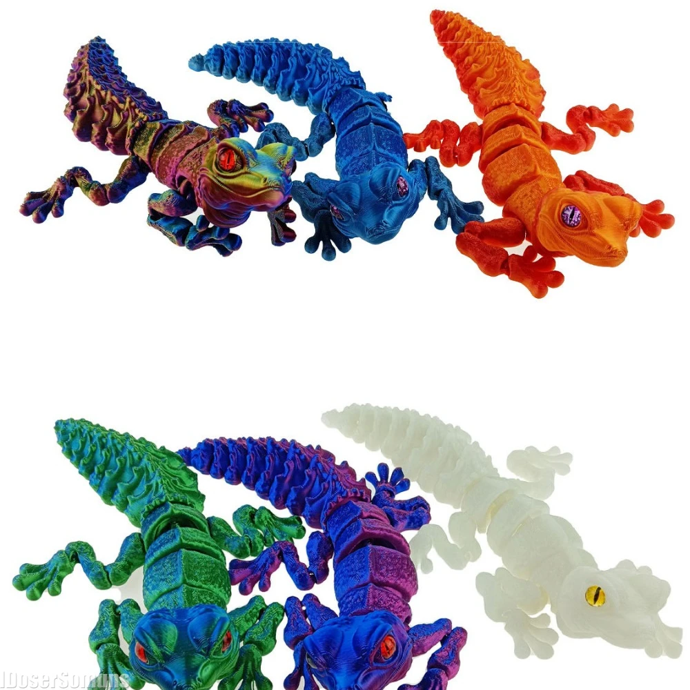 لعبة فidget على شكل سحلية مفصل - مراجعة 3D Printing Lizard وسعره