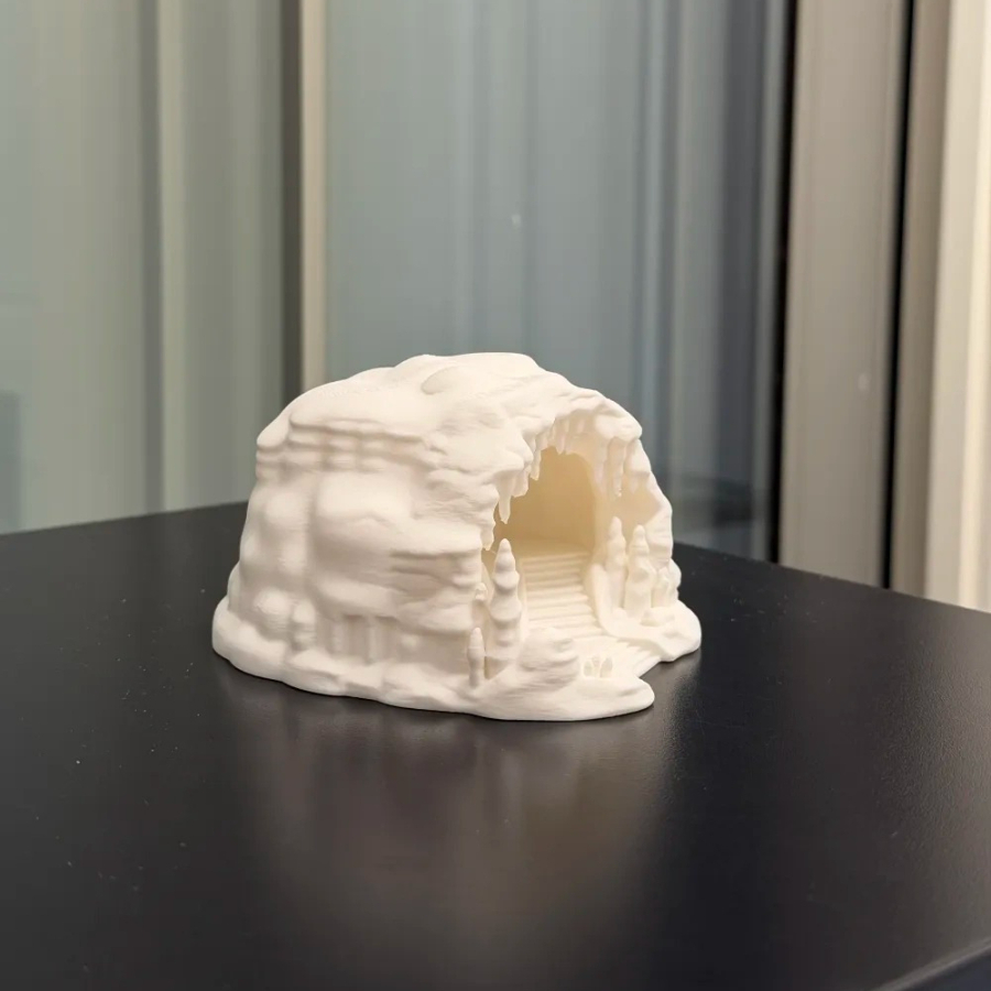 مخبأ للزواحف على شكل كهف جليدي - مراجعة 3D Printing Lizard وسعره