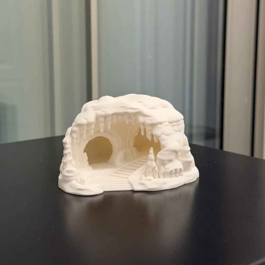 مخبأ للزواحف على شكل كهف جليدي - مراجعة 3D Printing Lizard وسعره